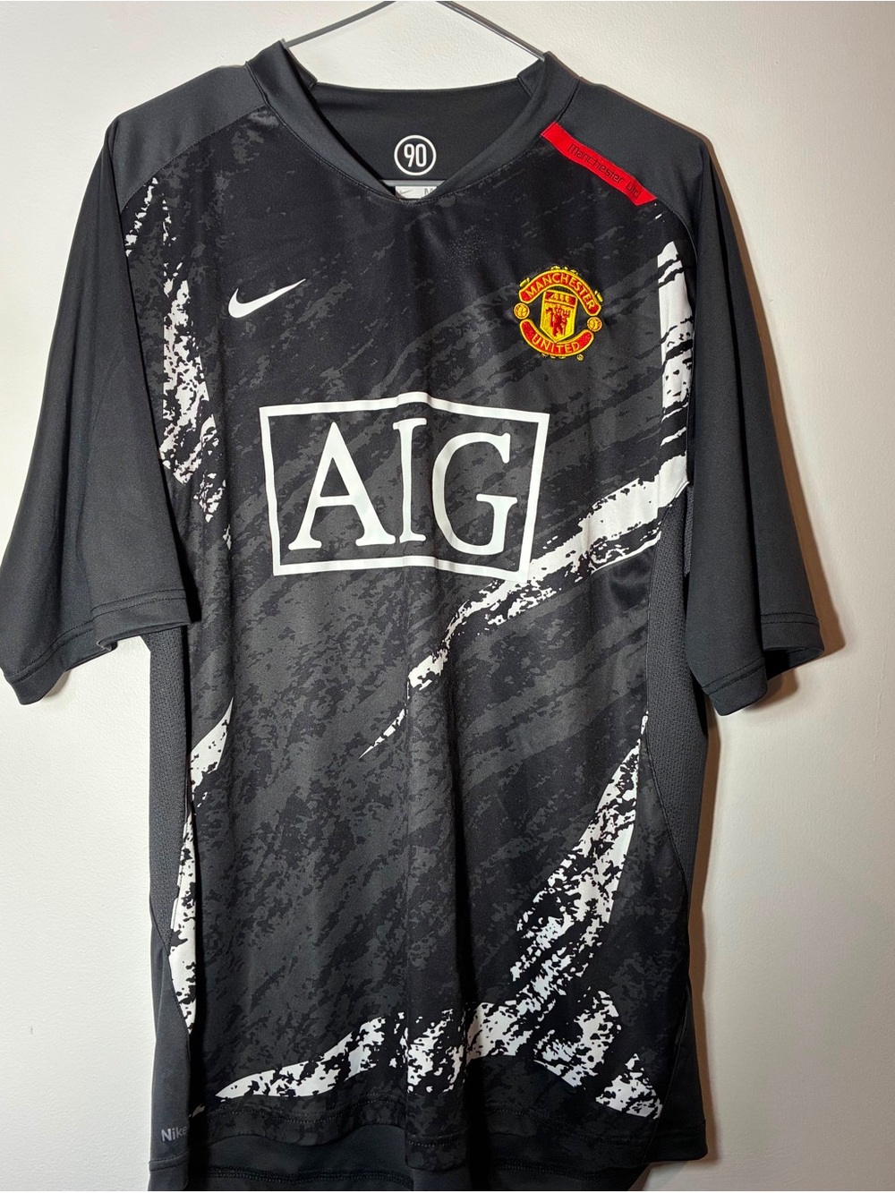 Vintage Nike Total 90 Manchester United AIG Training Jersey